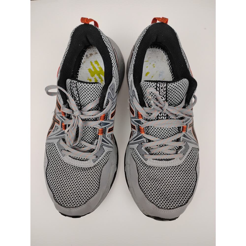 Asics Gel Venture 8 Trail Sheet Rock Habanero Sneakers Size 8 Gray and Orange - Picture 5 of 7